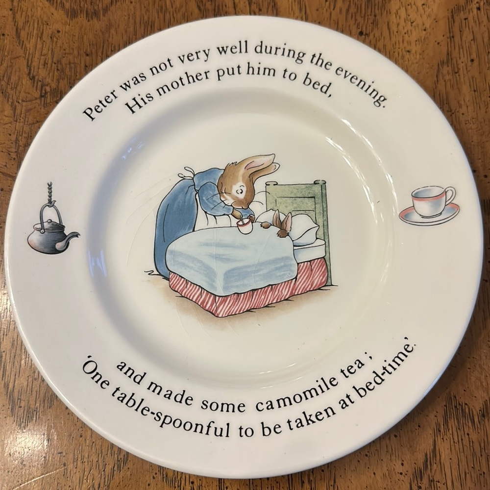 Wedgwood Beatrix Potter Designs, Peter Rabbit Small plate vintage